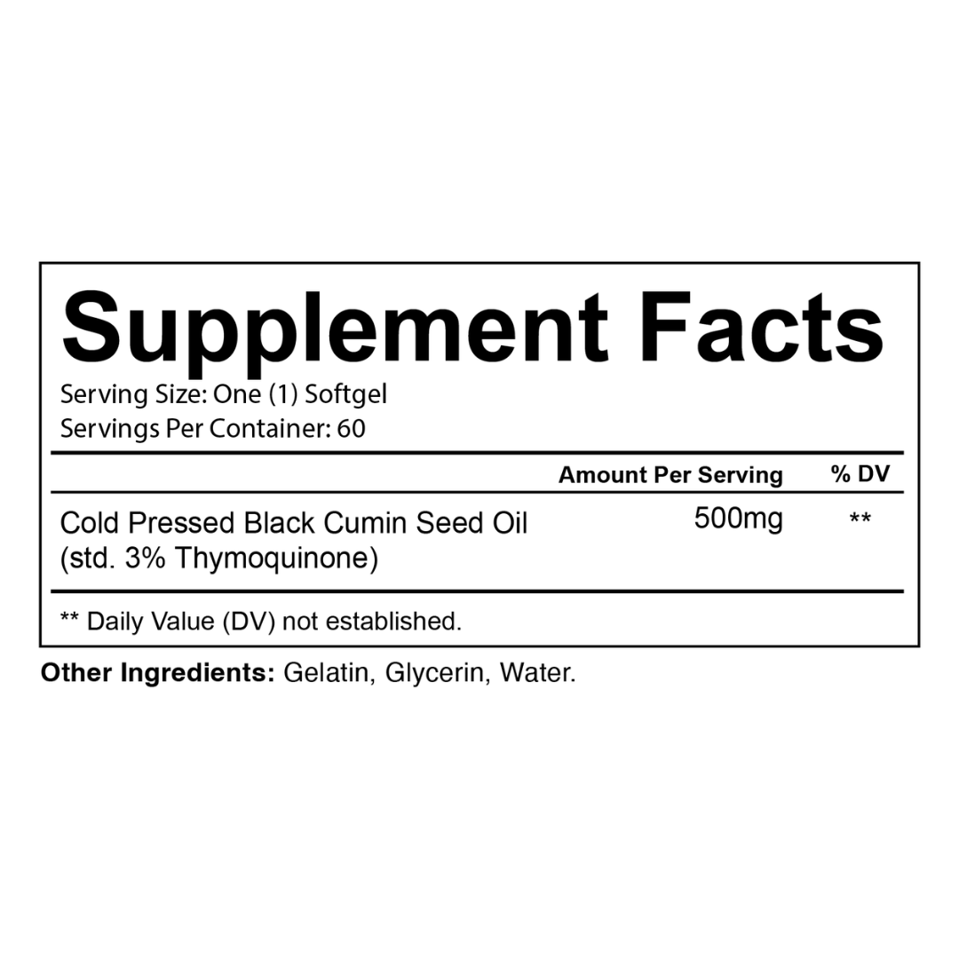 Black Cumin Seed Oil (60 Softgels)