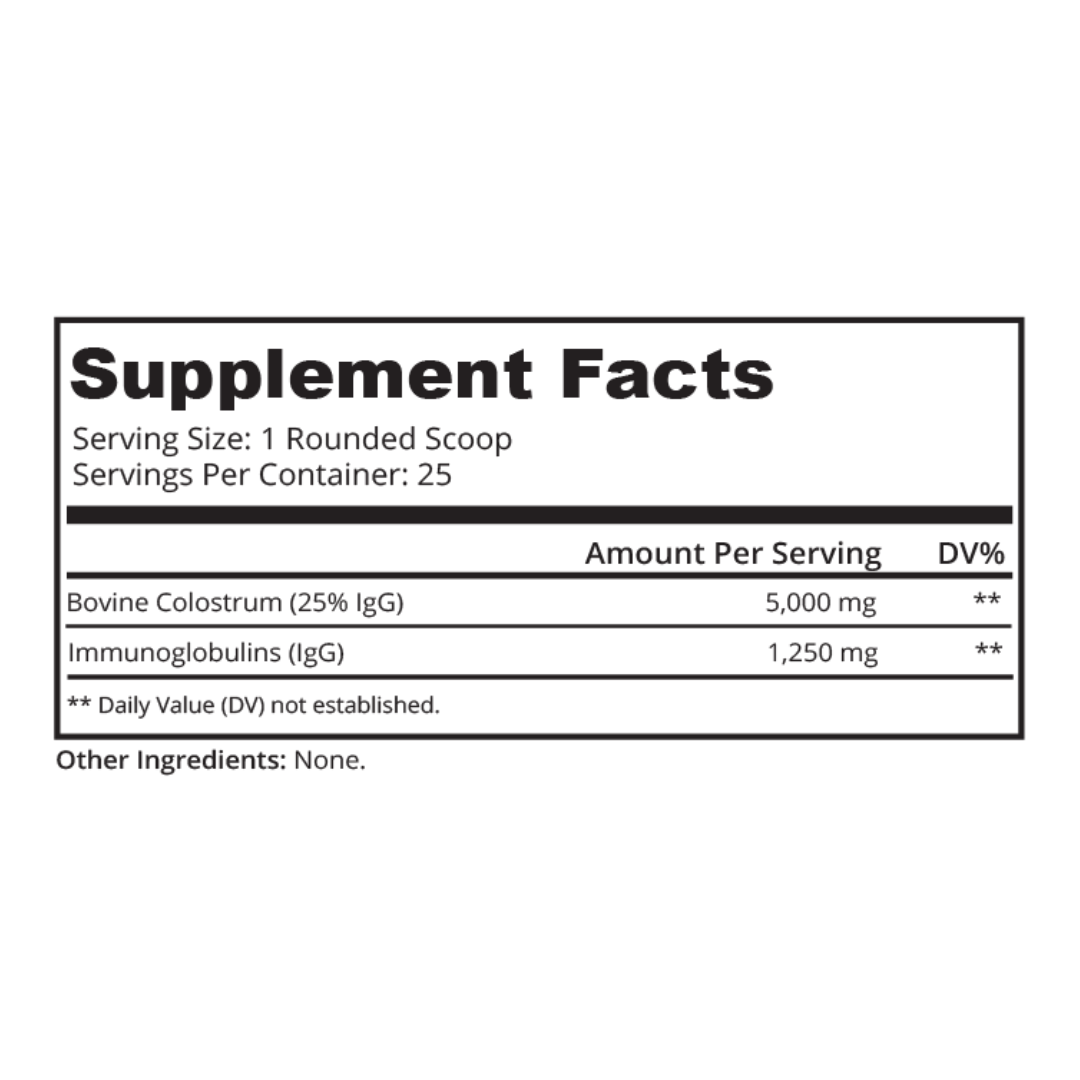Colostrum Pure Powder (25 Servings)