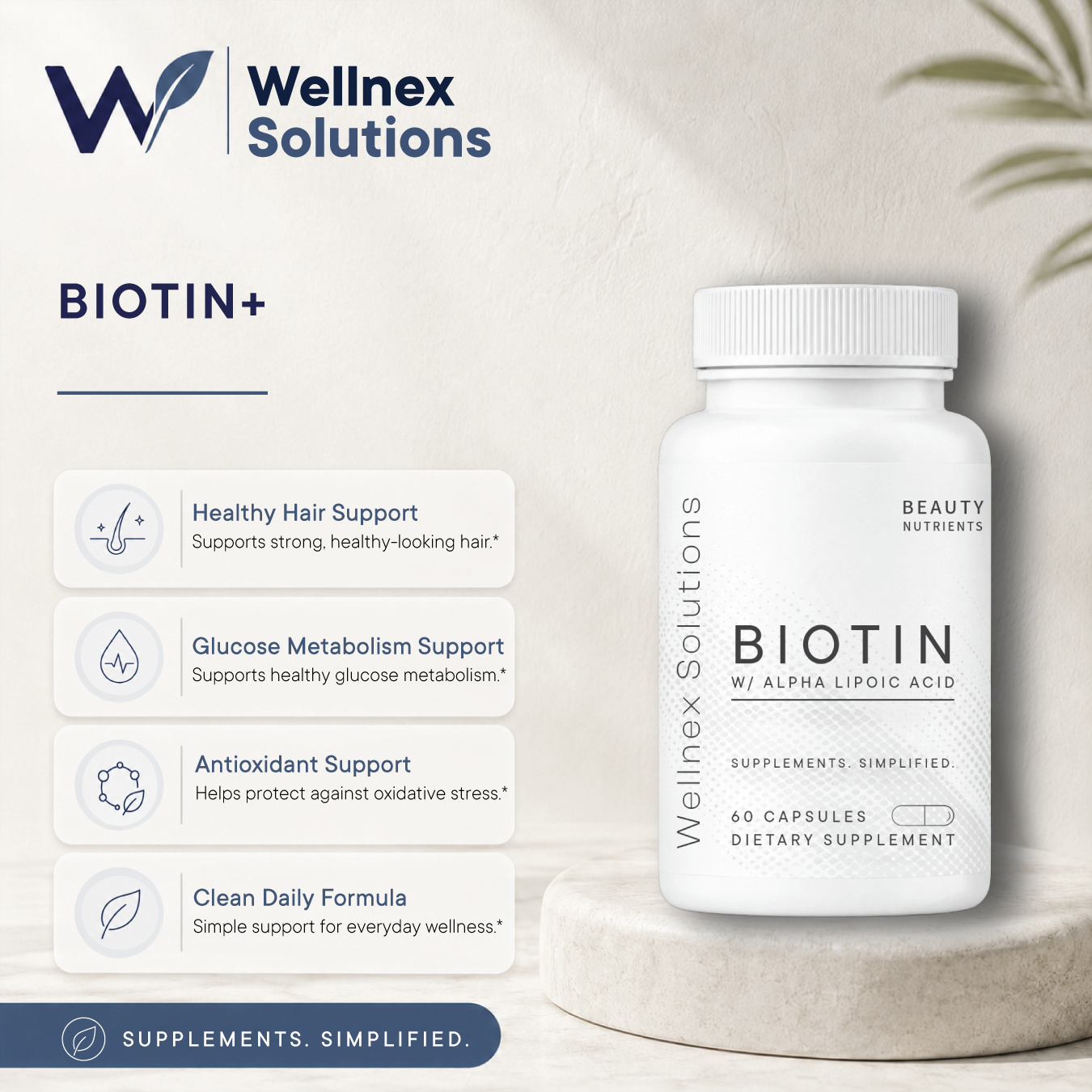 Biotin+ (60 Capsules)