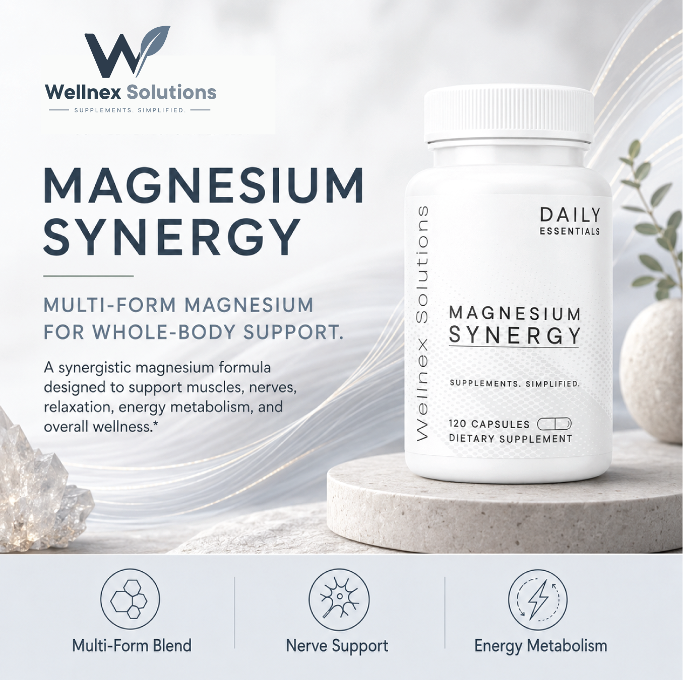 Magnesium Synergy (120 Capsules)