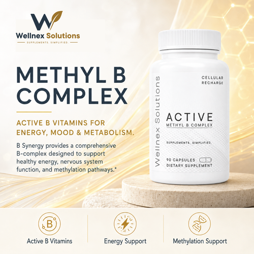 Active Methyl B Complex (90 Capsules)