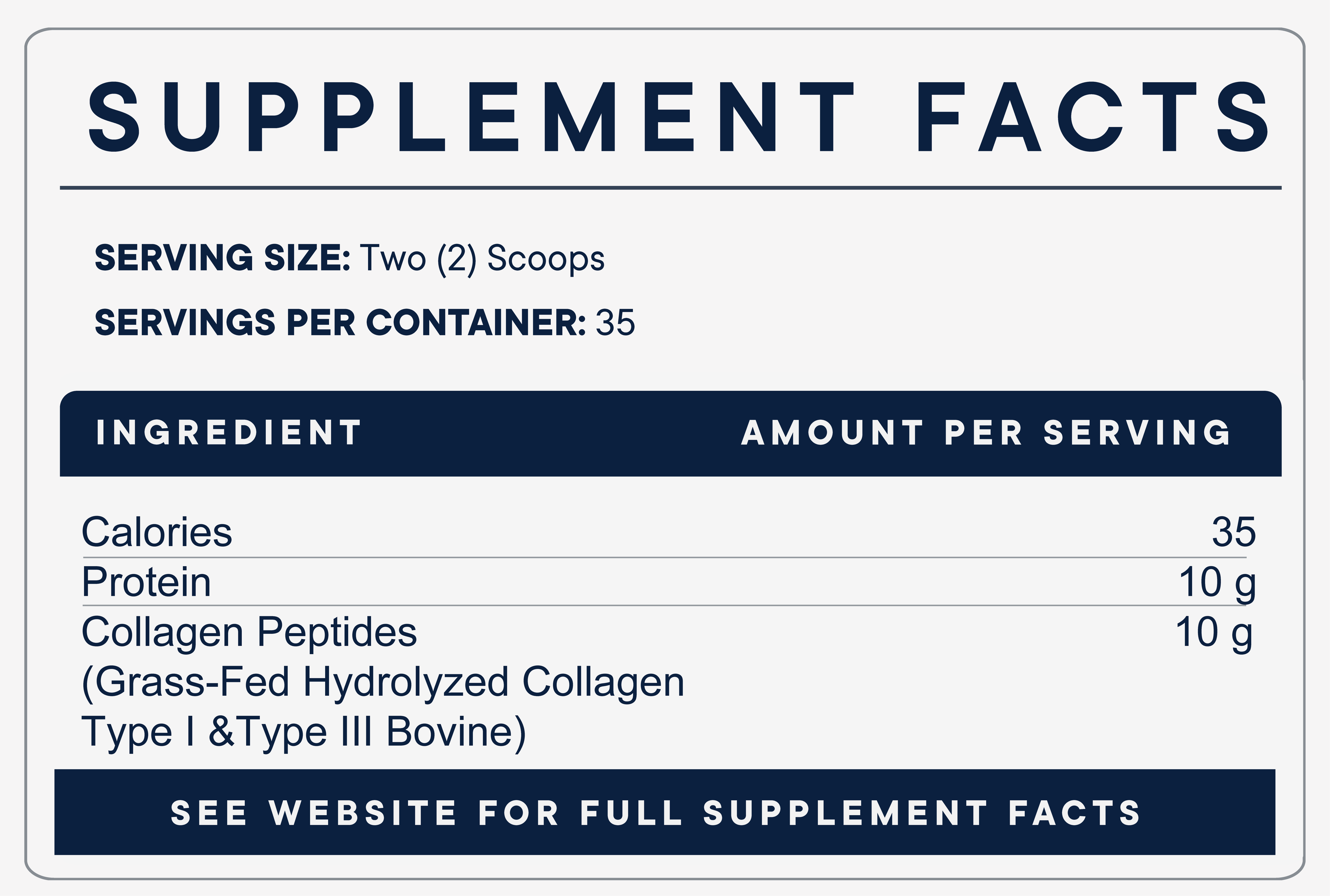 Hydrolyzed Collagen Peptides