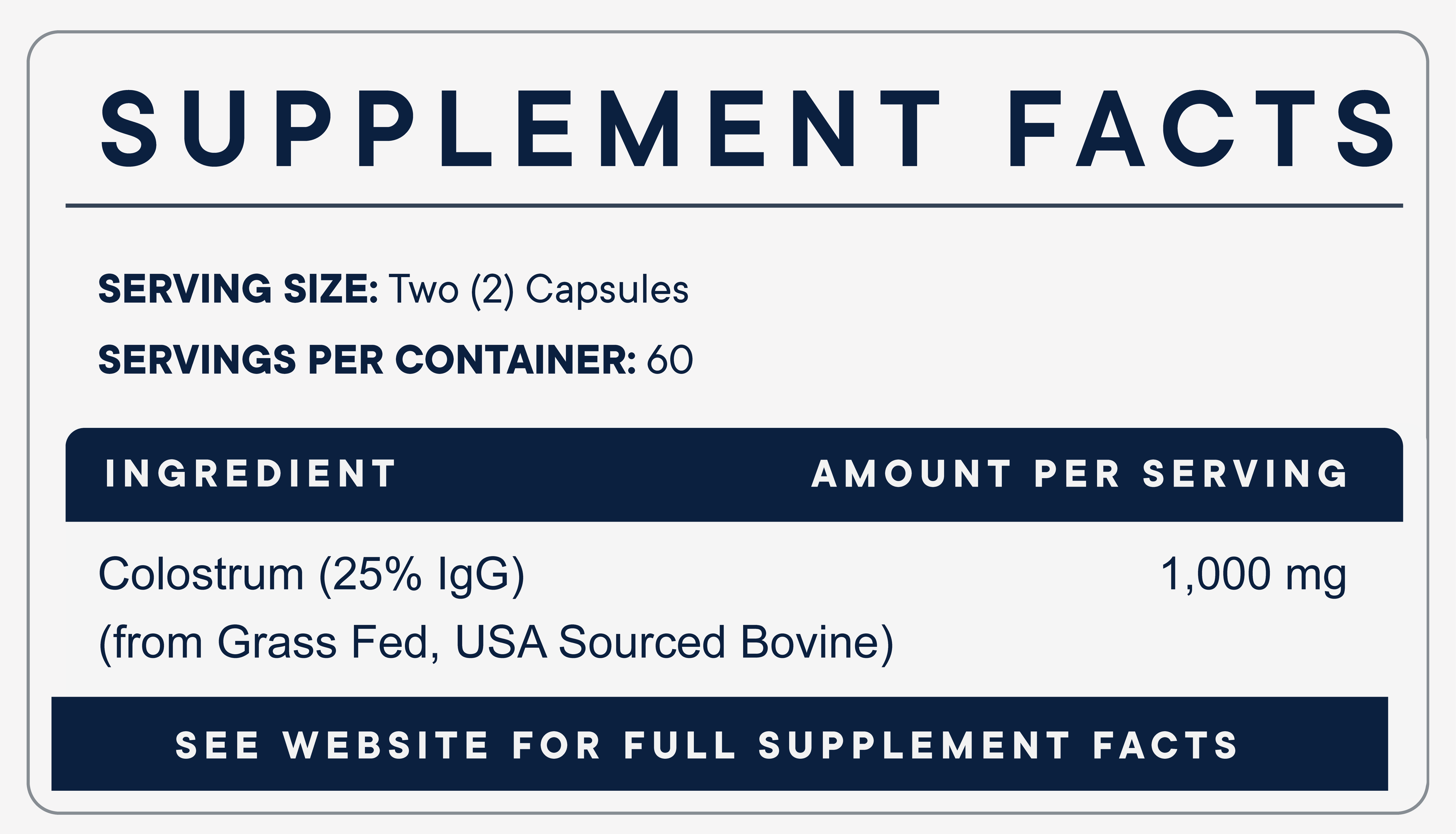 Colostrum (120 Capsules)
