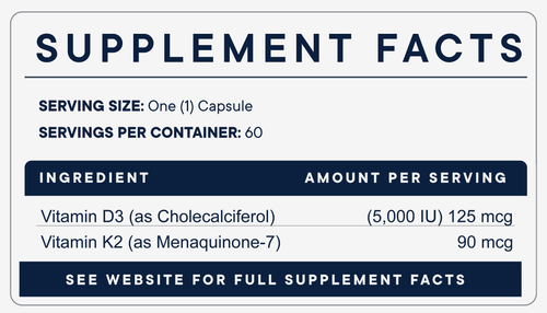 Active D3K2 (60 Capsules)