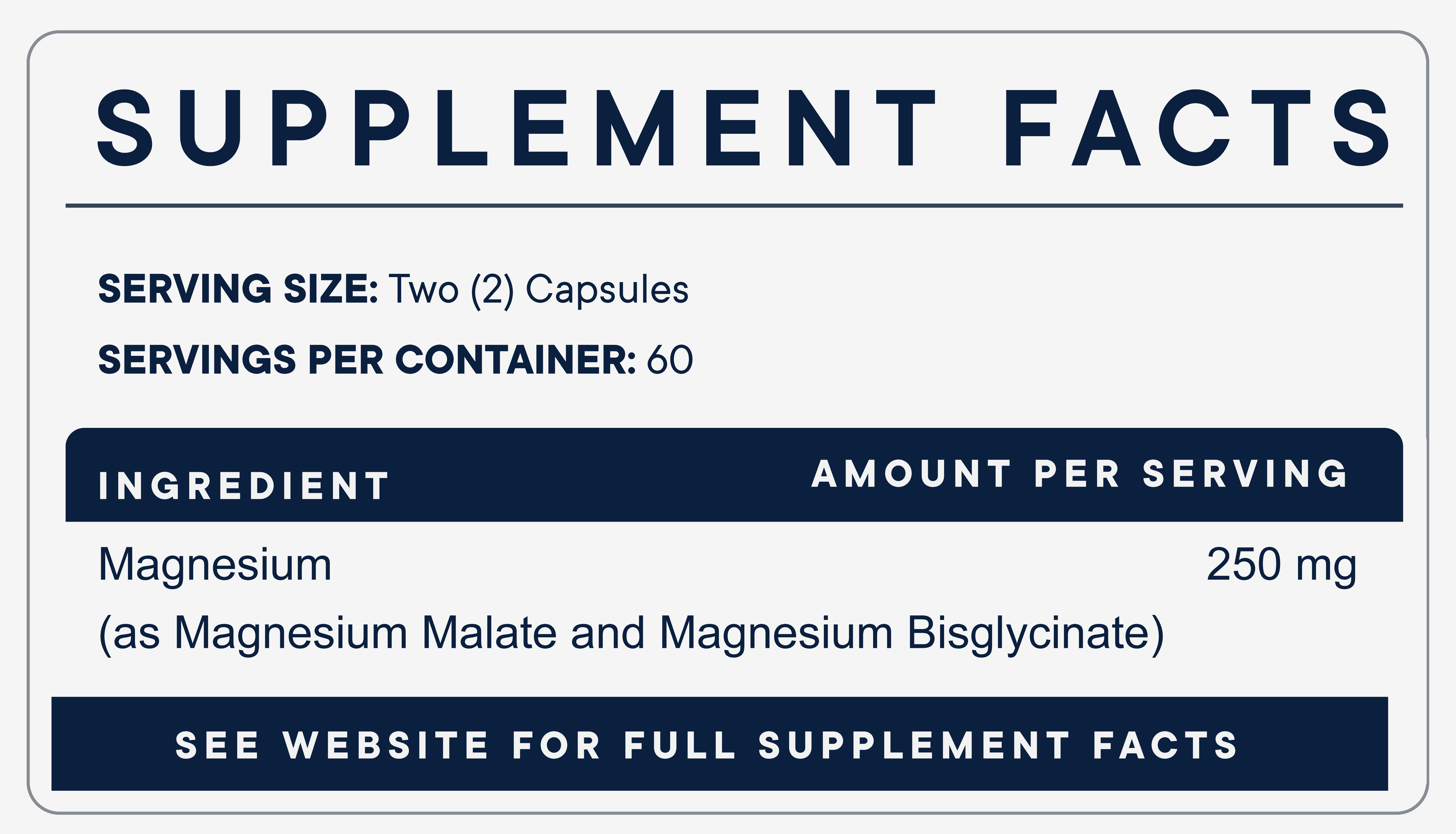 Magnesium Synergy (120 Capsules)