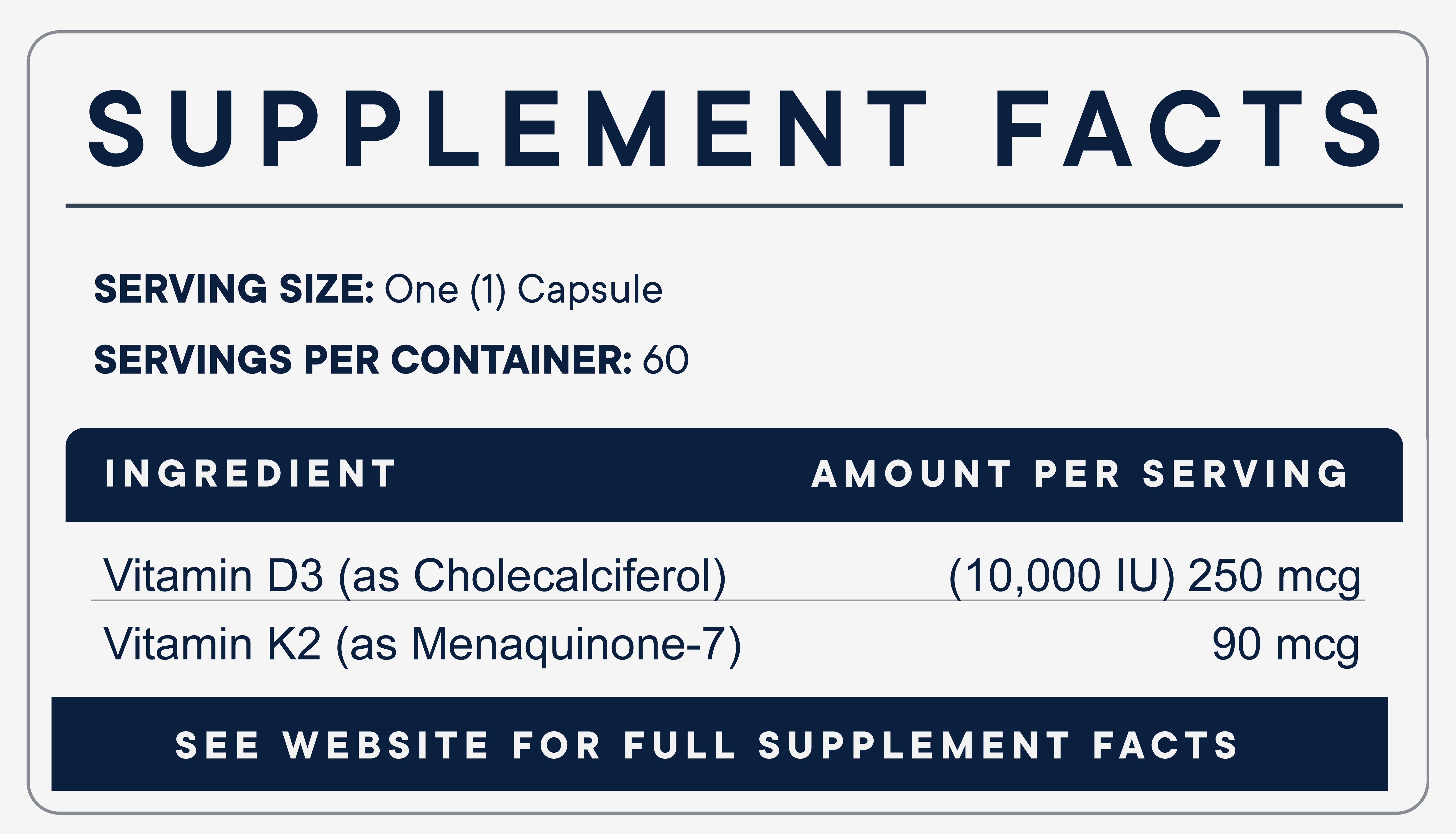 D3K2 10,000 (60 Capsules)